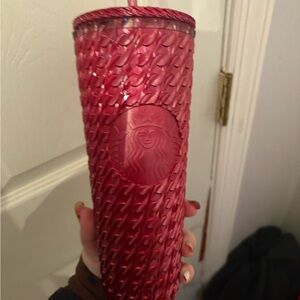 Starbucks Crimson Textured Tumbler